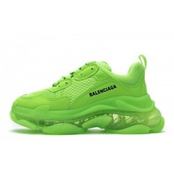 Balenciaga Triple S Clear Sole "Fluorescent Green"