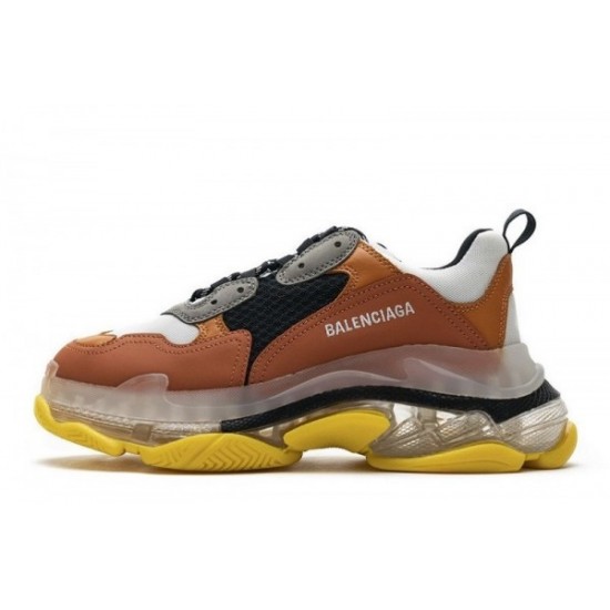 Balenciaga Triple S Clear Sole "Black Orange"