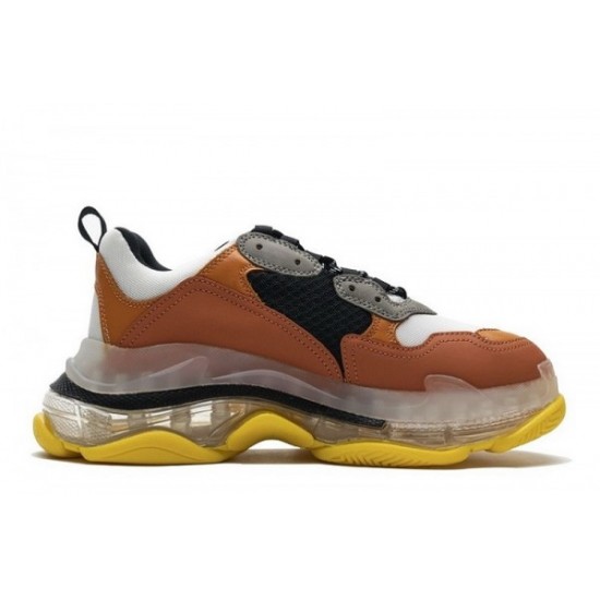 Balenciaga Triple S Clear Sole "Black Orange"