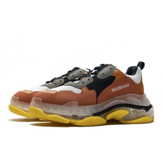 Balenciaga Triple S Clear Sole "Black Orange"