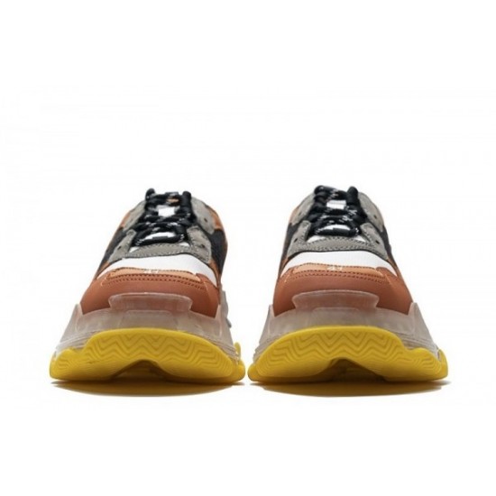 Balenciaga Triple S Clear Sole "Black Orange"