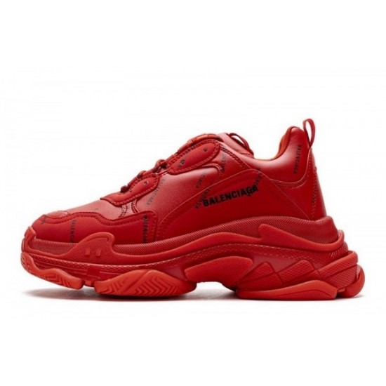 Balenciaga Triple S "Letter Bright Red"