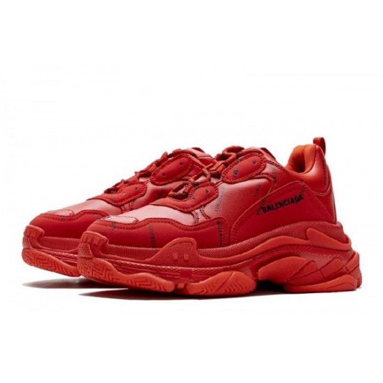 Balenciaga Triple S "Letter Bright Red"