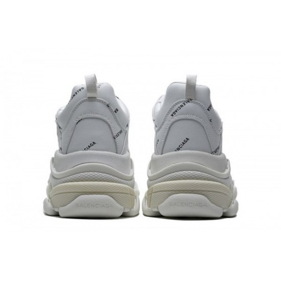 Balenciaga Triple S Allover Logo "White"