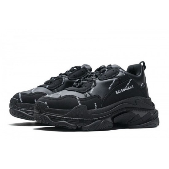 Balenciaga Triple S Allover Logo "Black"