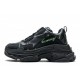 Balenciaga Triple S Allover Logo "Black Green"