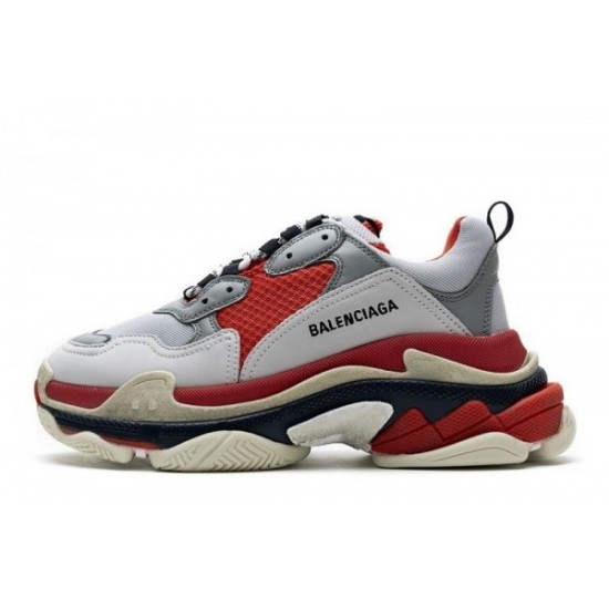 Balenciaga Triple S "Red White Dark Grey"