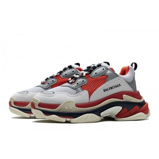 Balenciaga Triple S "Red White Dark Grey"