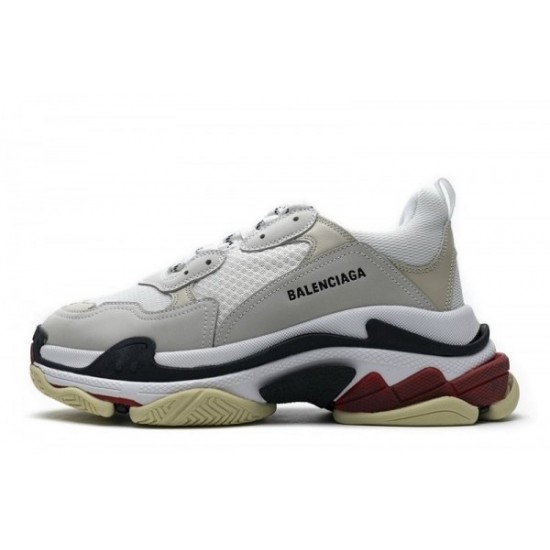 Balenciaga Triple S "White Dark Grey Red"