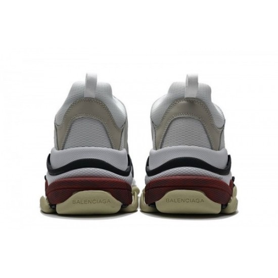 Balenciaga Triple S "White Dark Grey Red"