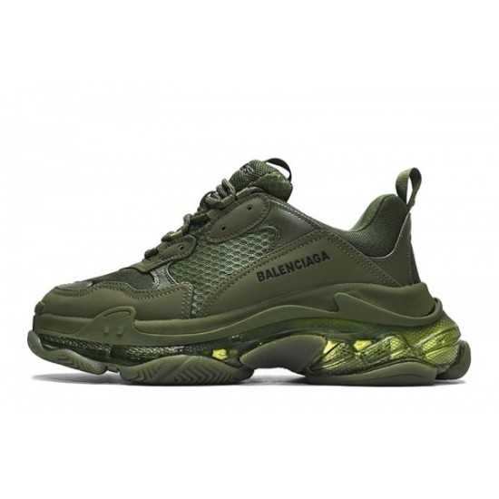 Balenciaga Triple S Clear Sole “Dark Green”