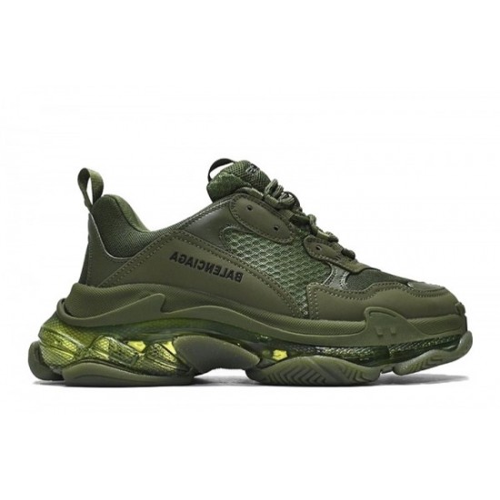 Balenciaga Triple S Clear Sole “Dark Green”