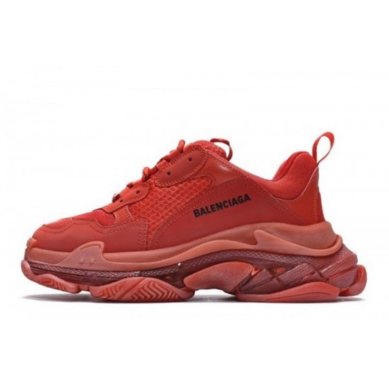 Balenciaga Triple S Clear Sole “Dark Red”