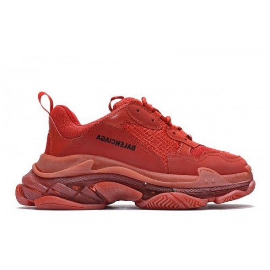 Balenciaga Triple S Clear Sole “Dark Red”