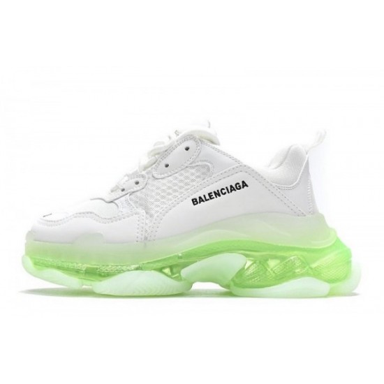 Balenciaga Triple S Clear Sole “White Green”