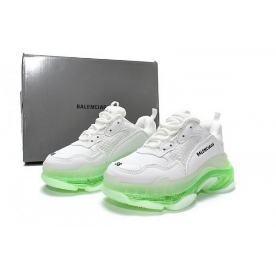 Balenciaga Triple S Clear Sole “White Green”