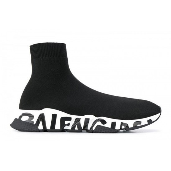 Balenciaga Speed Trainer "Graffiti - Black White"