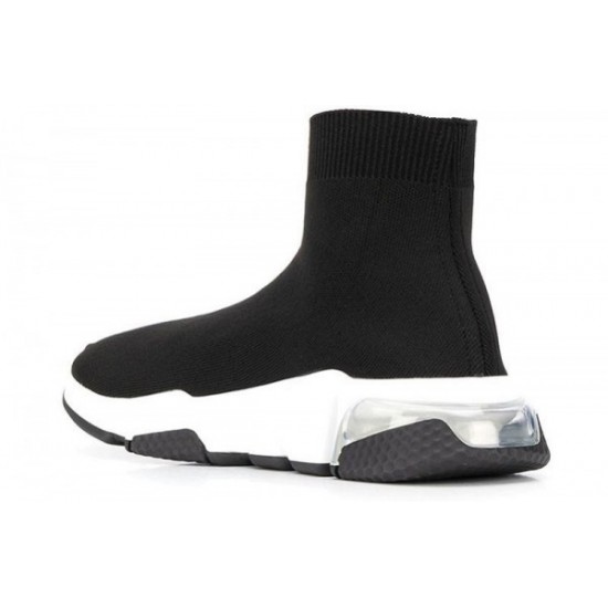 Balenciaga Speed Light Clear Sole "Black & White“