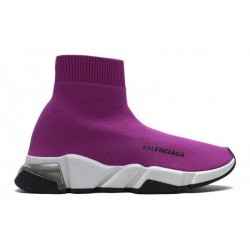 Balenciaga Speed Clear Sole "Fuchsia White"