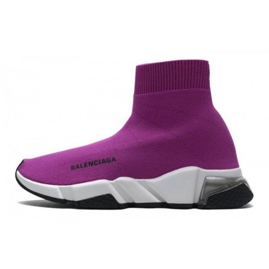 Balenciaga Speed Clear Sole "Fuchsia White"