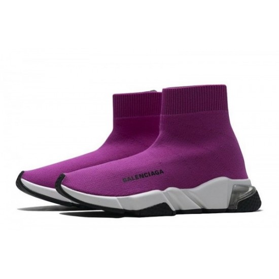 Balenciaga Speed Clear Sole "Fuchsia White"