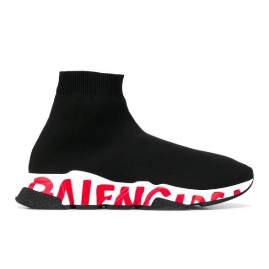 Balenciaga Speed Trainer "Graffiti - Black Red"