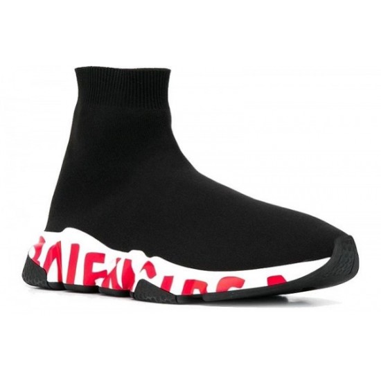 Balenciaga Speed Trainer "Graffiti - Black Red"