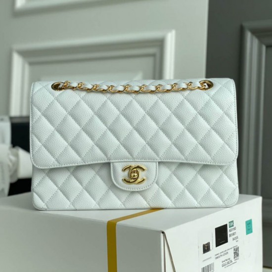 CHANEL Classic Flap Handbag GOLD METAL