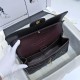 CHANEL Large Classic Handbag Grained Calfskin &  Gold Metal