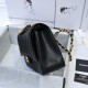 CHANEL Large Classic Handbag Grained Calfskin &  Gold Metal