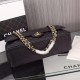 CHANEL Classic Maxi Handbag Grained Calfskin & Gold Metal