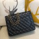 CHANEL Classic Maxi Handbag LAMBSKIN & GOLD METAL