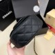 CHANEL Caviar Quilted Mini Messenger Flap Black