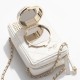 CHANEL CAMERA BAG Lambskin White