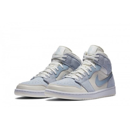 Air Jordan 1 "Sail Light Blue" Mid SE