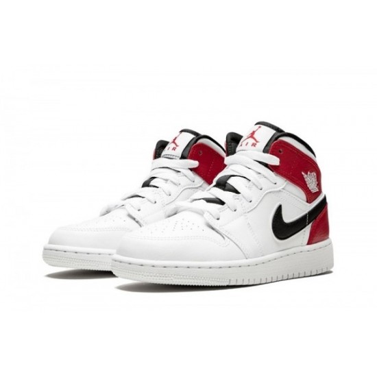 Jordan 1 "White Black Gym Red" Mid