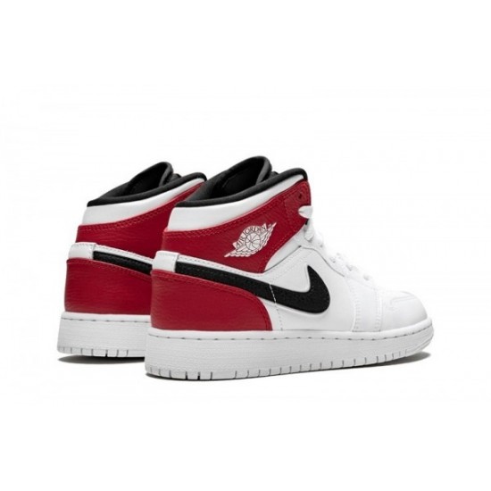 Jordan 1 "White Black Gym Red" Mid