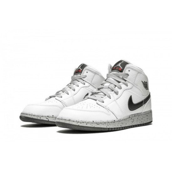 Jordan 1 "White Cement" Mid