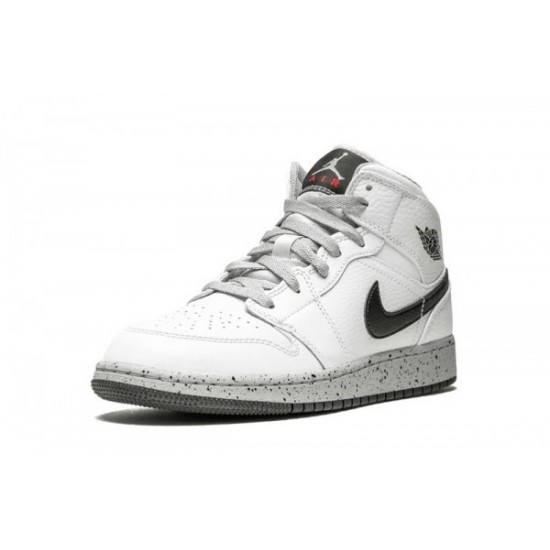 Jordan 1 "White Cement" Mid