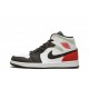 Jordans 1 "Red Grey Black Toe" Mid