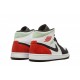 Jordans 1 "Red Grey Black Toe" Mid