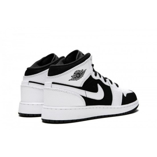 Air Jordan 1 Mid "White Black"