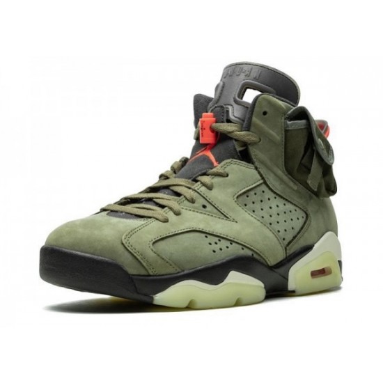 Travis Scott x Air Jordan 6 “Medium Olive”