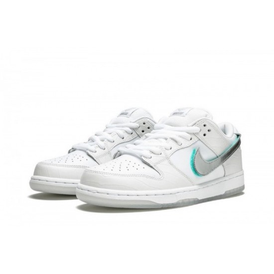 SB Dunk Low Pro OG QS "Diamond White"