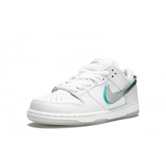 SB Dunk Low Pro OG QS "Diamond White"