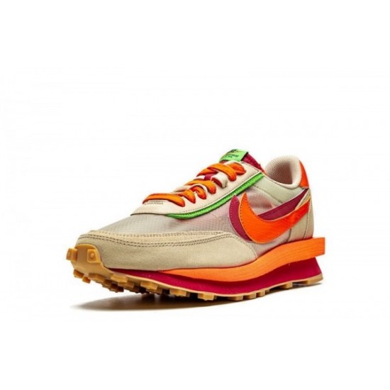 Clot x Sacai x Nike LDWaffle "Orange Blaze"