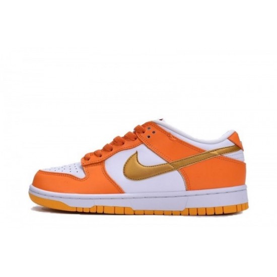 Nike Dunk Low "White/Orange Blaze-Gold"