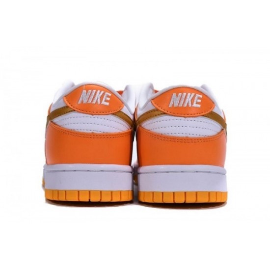 Nike Dunk Low "White/Orange Blaze-Gold"