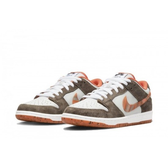 Crushed D.C. x SB Dunk Low "Orange-Brown"