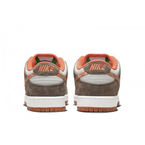 Crushed D.C. x SB Dunk Low "Orange-Brown"